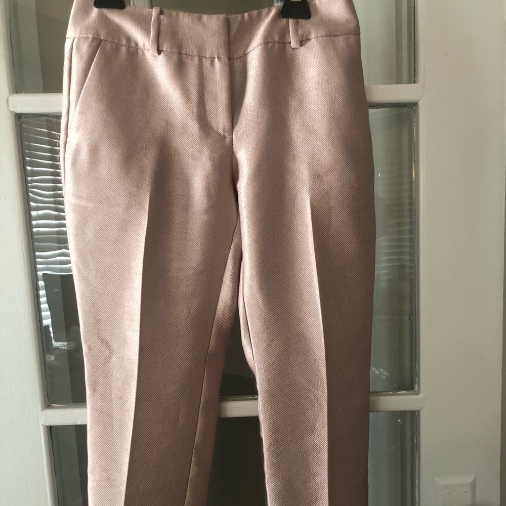 Rose Gold Ann Taylor Signature Ankle Pants